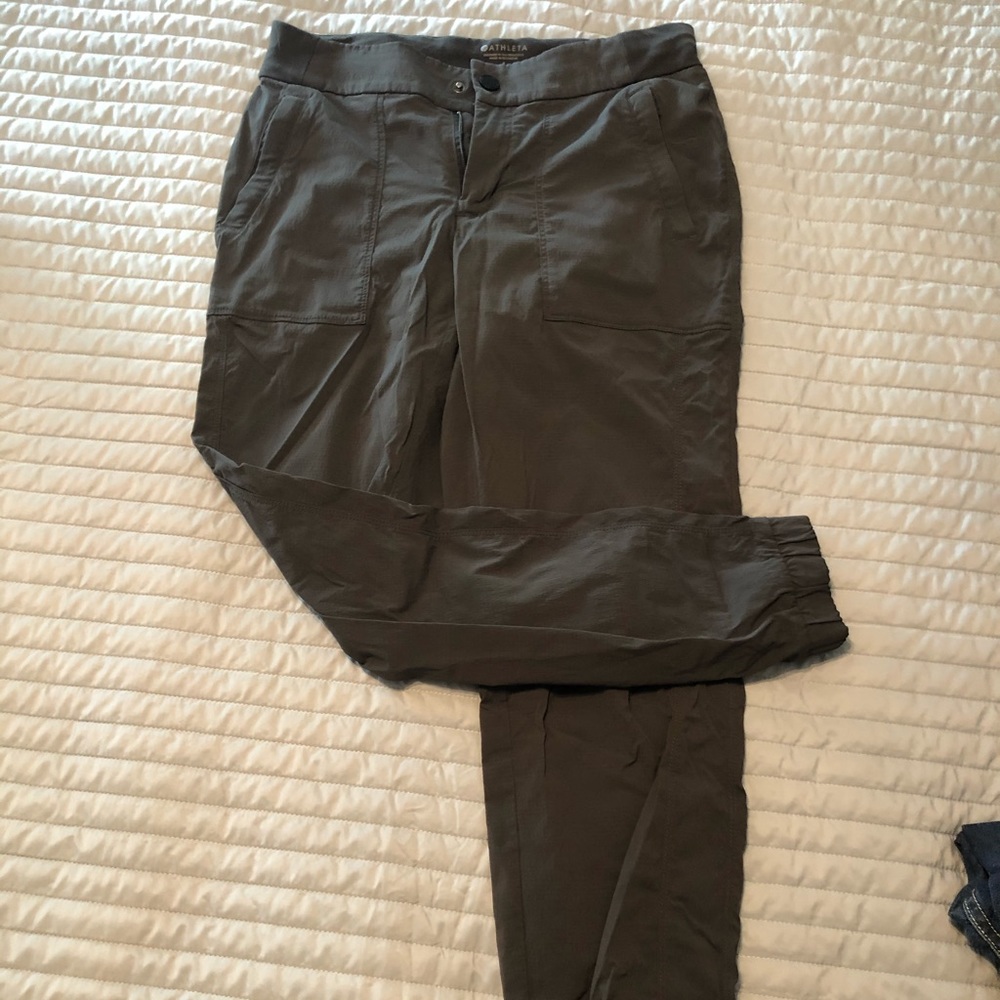 Athleta Olive Utility Pants